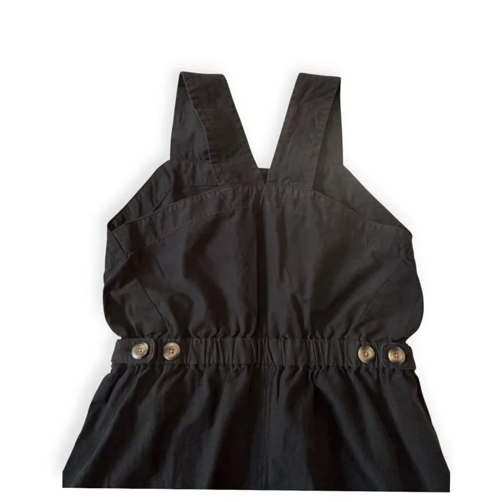 New with tag, Everlane The Fatigue Apron Jumpsuit, Black, Size 12
